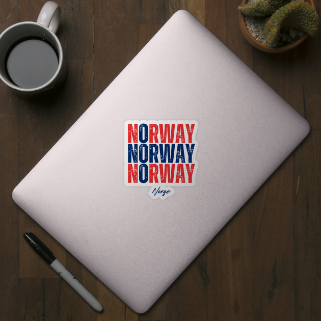 Norway flag, norwegian flag by eka123